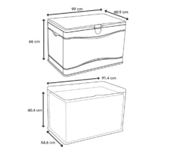 Lifetime Kunststoff Kissen Aufbewahrungsbox Beach 300 Liter Grau 99x61x66 Cm -Angebote Moos Traum Store e6823f5eecbdeb0209e02c615140d58e
