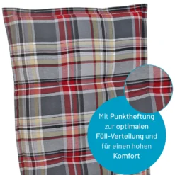 RelaxXL Gartenstuhlauflage Für Hochlehner CARLITO Karo-Bunt 120x50x6cm 2 Stück -Angebote Moos Traum Store e686b6ab92a713d490bcdebfe6834156