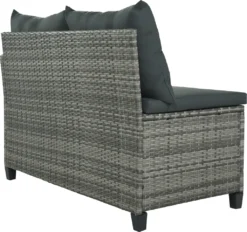 Merax Gartenlounge-Set Polyrattan Lounge Für 9 Personen, 5er Ecksofa, 1xTisch Mit Glas, 4x Hocker Mit Kissen, Gartenmöbel Set Balkonset, Grau -Angebote Moos Traum Store edbf61beec16f2623d3508bdafcf4ecf