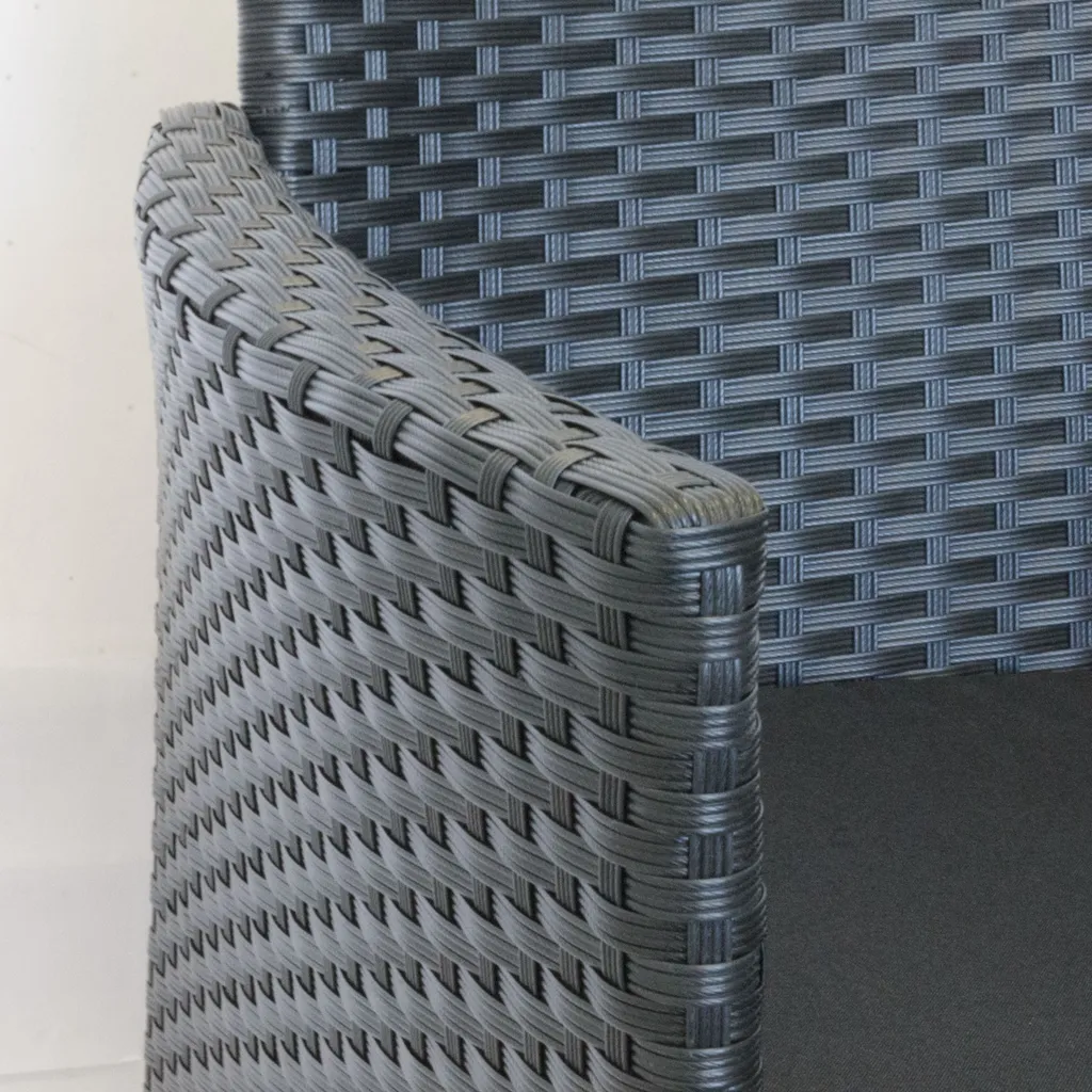 2 Stück Rattansessel Schwarz Inklusive Kissen Schwarz 5 2 Stück Rattansessel Schwarz Inklusive Kissen Schwarz – Bild 5