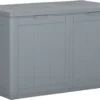 VidaXL Garten-Aufbewahrungsbox 180 L Grau PP Rattan