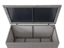 Poly-Rattan Kissenbox HWC-D88, Gartentruhe Auflagenbox Truhe Basic Grau, 51x100x50cm 170l -Angebote Moos Traum Store efbf7c5d71ac65e2872346c5f91e64b8