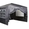 CHILLROI® Faltpavillon 3 M X 3 M Grau Partyzelt Gartenzelt Eventzelt