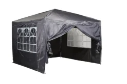 CHILLROI® Faltpavillon 3 M X 3 M Grau Partyzelt Gartenzelt Eventzelt