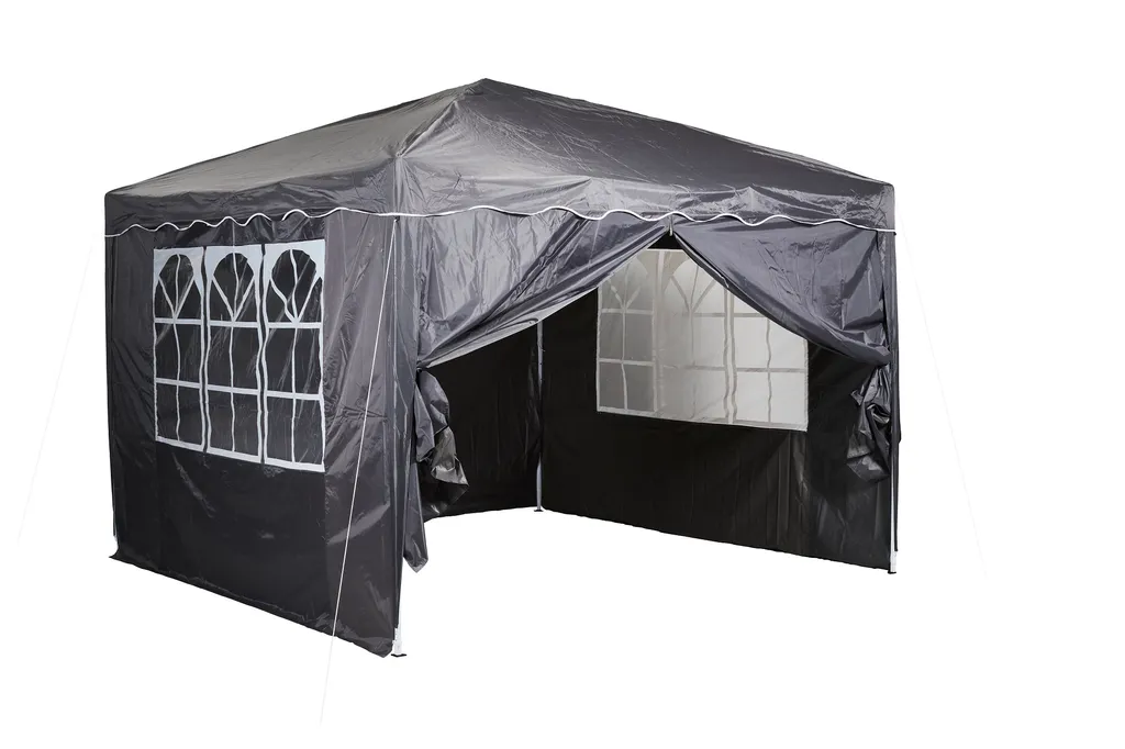 CHILLROI® Faltpavillon 3 M X 3 M Grau Partyzelt Gartenzelt Eventzelt 1 CHILLROI® Faltpavillon 3 M X 3 M Grau Partyzelt Gartenzelt Eventzelt
