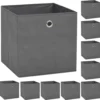 VidaXL Aufbewahrungsboxen 10 Stk. Vliesstoff 32 X 32 X 32 Cm Grau