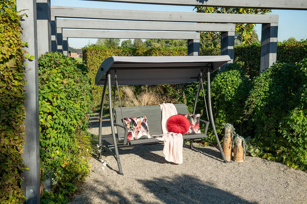 Garden Impressions Rubens Hollywoodschaukel 3-Sitzer Anthrazit 4 Garden Impressions Rubens Hollywoodschaukel 3-Sitzer Anthrazit – Bild 4