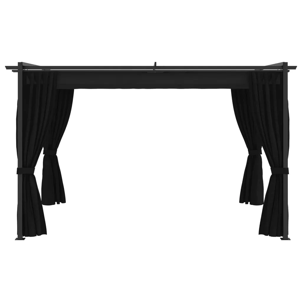 VidaXL Pavillon 4x3 M Anthrazit 2 VidaXL Pavillon 4x3 M Anthrazit – Bild 2