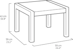 Keter Allibert Balkon- Und Gartenmöbel-Set Rosario Inkl. Sitzauflagen, Farbe Graphit -Angebote Moos Traum Store f39df88295773bb191e184327fe6c127