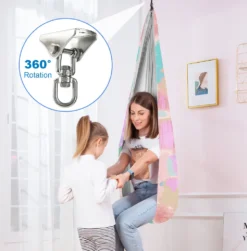 Kinderschaukel Hängematte, Indoor Therapieschaukel, Kuschelhängematte Für Kinder Mit ADHS, Asperger, Sensorische Integrationstherapie Double Layer Pod Schaukelstuhl -Angebote Moos Traum Store f3dd1526b0c30da04d1fd3186e4d68ff