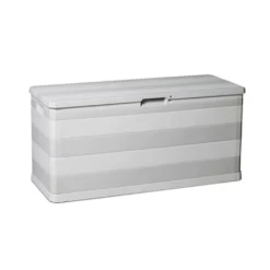 Kissenbox "Elegance" In Hellgrau Mit 280 Liter Nutzvolumen, Maße 117 X 45 X 56 Cm