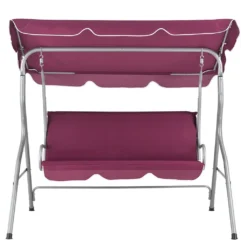 Juskys Hollywoodschaukel 3-Sitzer Mit Dach & Sitzauflage – Gartenschaukel 200 Kg Belastbar – Schaukelbank Für Garten & Terrasse - Rot -Angebote Moos Traum Store f905fa2550b4d7ef02ed5934fb0f6938