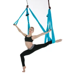Aerial Yoga Hängematten,Ultra Starke Antigravity Yoga Schaukel,Luft Trapez Kit - Inversionsübungen, Verbesserte Flexibilität & Kernfestigkeit （Blau） -Angebote Moos Traum Store fa3bac4de90c7e0e22bf5710e9410b5d