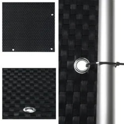 Sichtschutz Rattan Optik M. Kabelb. 0,75x6 Schwarz Polyethylen 1300g/m² -Angebote Moos Traum Store fb53ba0d5b07353662fcbcedc0fe7f7d