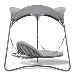 LECO Doppelschwingliege, Grau, Stahl/Textilene, 209 X 209 X 205 Cm 19 LECO Doppelschwingliege, Grau, Stahl/Textilene, 209 X 209 X 205 Cm -Angebote Moos Traum Store fb7ea48b15932c6184a5699c847040c7