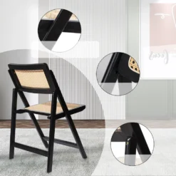 LIM HOME | Interior Trend Essstuhl Klappstuhl Aus Holz Und PVC- Wiener Geflecht | Schwarz 13 LIM HOME | Interior Trend Essstuhl Klappstuhl Aus Holz Und PVC- Wiener Geflecht | Schwarz -Angebote Moos Traum Store fcd64816d537e5fd197e4e575315da52