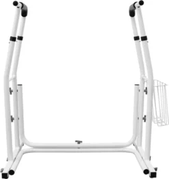 XMTECH Mobile WC-Aufstehhilf Toiletten Höhenverstellbar Inkl. Ablagekorb Stützgestell Haltegriff Für Bad, Belastbar Bis 200kg -Angebote Moos Traum Store fcda2ab49b0d6c05117267758e4a76be