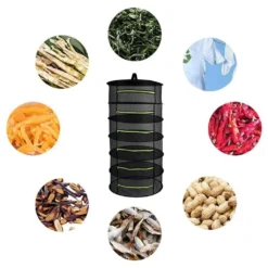 Trockennetz Trockengestell Zum Aufhängen, Faltbar Hängenetz Mit Zum Trocknen Kräutern Trocknungsnetz, Mit Reißverschlüssen, S-Haken Und Aufbewahrungstasche -Angebote Moos Traum Store ff120ab896f74eb56c03dca6f37d6082